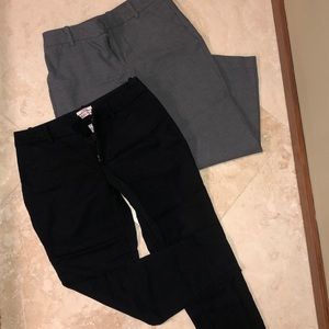 2 pairs of cropped Dress pants